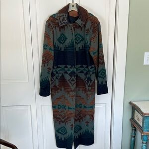 Woolrich Multicolor Wool Blanket Coat size S